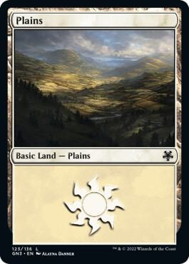 Plains (123) card from Magic Game Night: Free-For-All