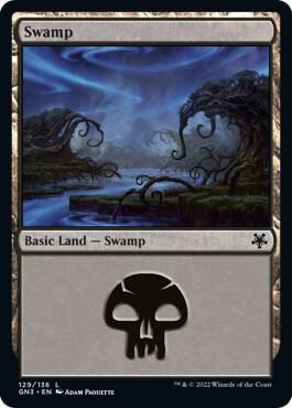 Swamp (129) card from Magic Game Night: Free-For-All
