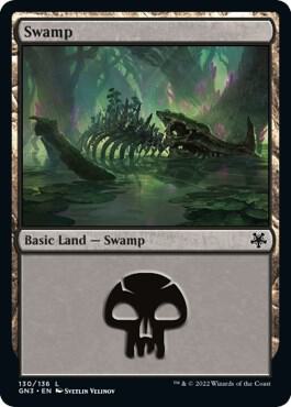 Swamp (130) card from Magic Game Night: Free-For-All
