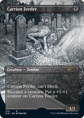Carrion Feeder (Borderless) (Foil Etched) card from Secret Lair Drop Series