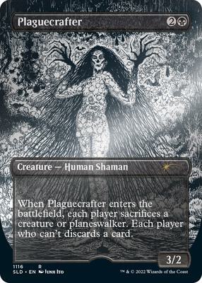 Plaguecrafter (Borderless) (Foil Etched) card from Secret Lair Drop Series