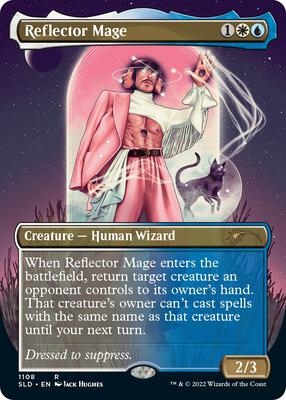 Reflector Mage (Borderless) card from Secret Lair Drop Series