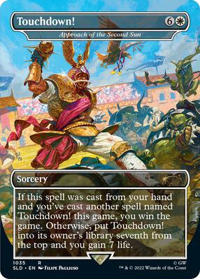 Touchdown! - Approach of the Second Sun (Borderless) card from Secret Lair Drop Series