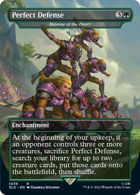 Perfect Defense - Defense of the Heart (Borderless) card from Secret Lair Drop Series