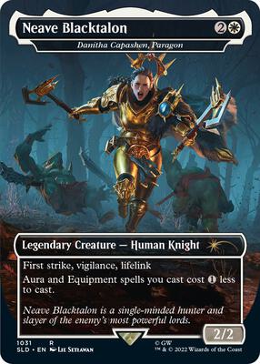 Neave Blacktalon - Danitha Capashen, Paragon (Borderless) card from Secret Lair Drop Series