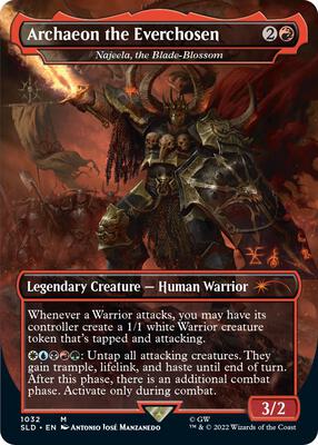 Archaeon the Everchosen - Najeela, the Blade-Blossom (Borderless) card from Secret Lair Drop Series