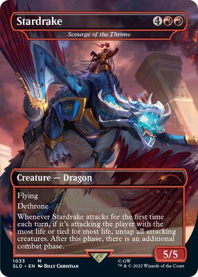 Stardrake - Scourge of the Throne (Borderless) card from Secret Lair Drop Series