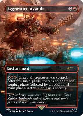 Aggravated Assault (1026) card from Secret Lair Drop Series