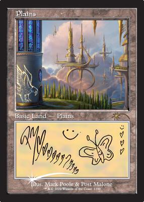 Plains (Post Malone) card from Secret Lair Drop Series