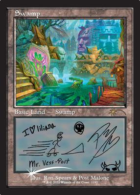 Swamp (Post Malone) card from Secret Lair Drop Series