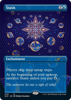 Stasis (Borderless) card from Secret Lair Drop Series