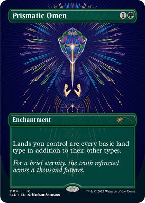 Prismatic Omen (Borderless) card from Secret Lair Drop Series