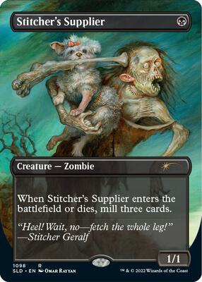 Stitcher's Supplier (Borderless) card from Secret Lair Drop Series