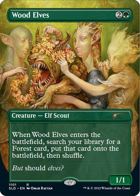 Wood Elves (1101) card from Secret Lair Drop Series