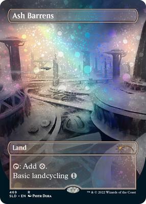 Ash Barrens (Borderless) (Galaxy Foil) card from Secret Lair Drop Series