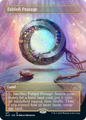 Fabled Passage (Borderless) (Galaxy Foil) card from Secret Lair Drop Series
