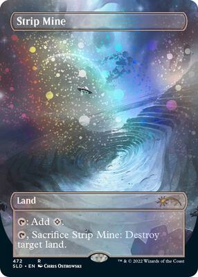 Strip Mine (Borderless) (Galaxy Foil) card from Secret Lair Drop Series