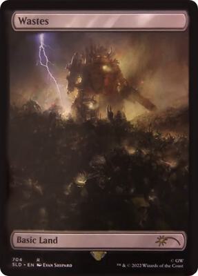 Wastes (704) - Full Art card from Secret Lair Drop Series