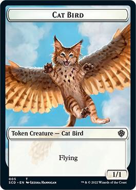 Cat Bird // Spirit Double-Sided Token card from Starter Commander Decks