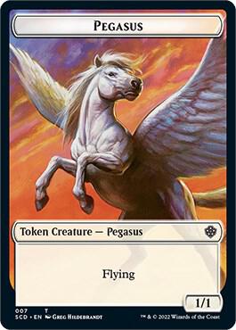 Pegasus // Thopter Double-Sided Token card from Starter Commander Decks