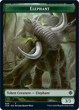 Elephant // Thopter Double-Sided Token card from Starter Commander Decks