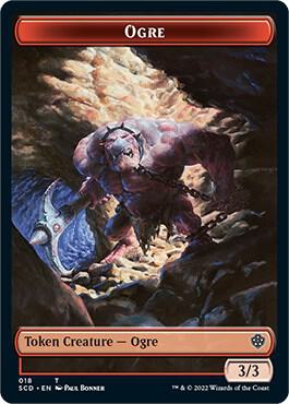 Ogre // Zombie Double-Sided Token card from Starter Commander Decks