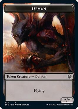 Demon Double-Sided Token card from Starter Commander Decks