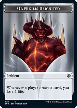 Emblem - Ob Nixilis Reignited Double-Sided Token card from Starter Commander Decks
