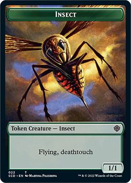 Insect // Human Warrior Double-Sided Token card from Starter Commander Decks