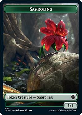 Saproling // Soldier Double-Sided Token card from Starter Commander Decks