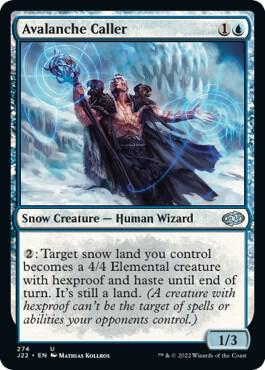 Avalanche Caller card from Jumpstart 2022