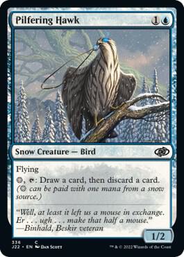 Pilfering Hawk card from Jumpstart 2022