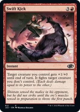 Swift Kick card from Jumpstart 2022