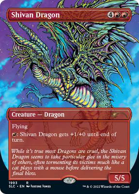 Shivan Dragon card from Secret Lair Countdown Kit