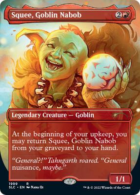 Squee, Goblin Nabob card from Secret Lair Countdown Kit
