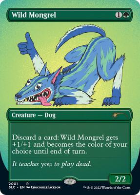 Wild Mongrel card from Secret Lair Countdown Kit
