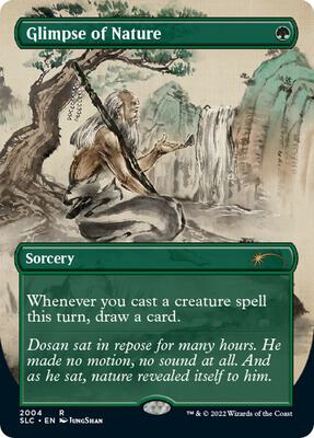 Glimpse of Nature card from Secret Lair Countdown Kit