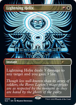 Lightning Helix card from Secret Lair Countdown Kit