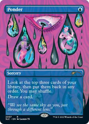 Ponder card from Secret Lair Countdown Kit