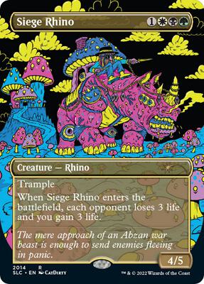 Siege Rhino card from Secret Lair Countdown Kit