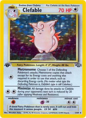Clefable (1) card from Jungle