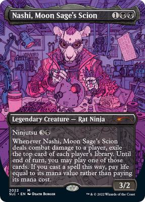 Nashi, Moon Sage's Scion card from Secret Lair Countdown Kit