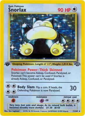 Snorlax (11) card from Jungle