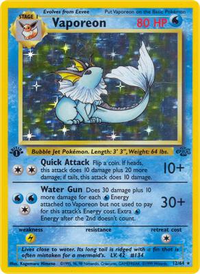 Vaporeon (12) card from Jungle