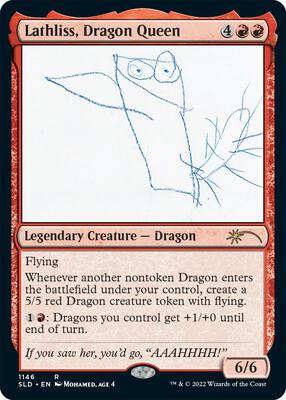 Lathliss, Dragon Queen (1146) card from Secret Lair Drop Series