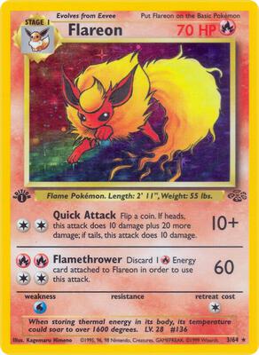 Flareon (3) card from Jungle