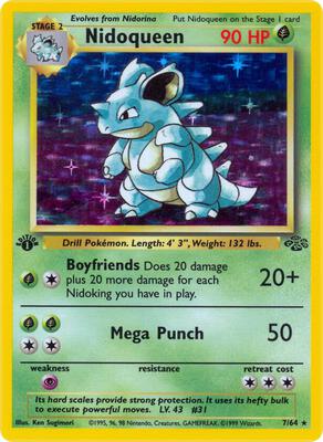 Nidoqueen (7) card from Jungle