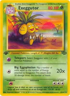 Exeggutor card from Jungle