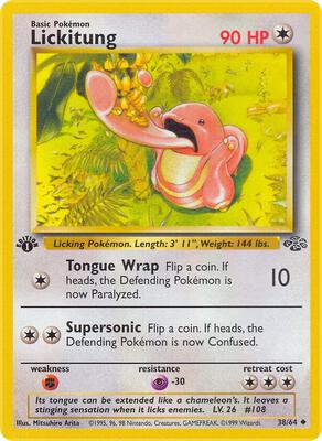 Lickitung card from Jungle