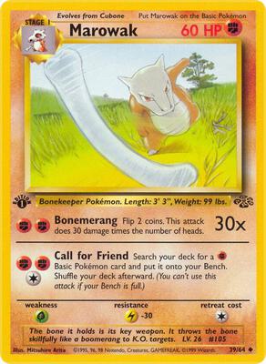 Marowak card from Jungle